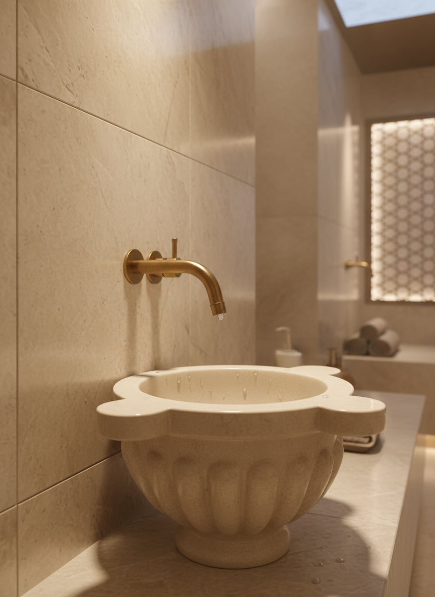 Hammam Turc En Marbre Beige