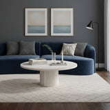 Table Basse En Travertin Rond Pied Bardage