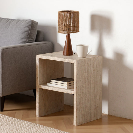 Ovall Travertine Coffee Table