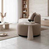 Table D'appoint Ronde En Travertin