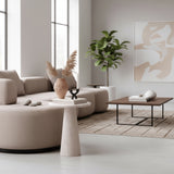 Table D'appoint Ronde En Travertin