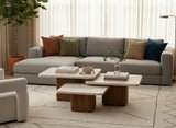 Ovall Travertine Coffee Table