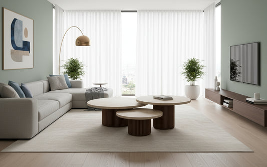 Ovall Travertine Coffee Table