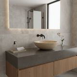 Natural black marble sink