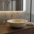 Natural black marble sink